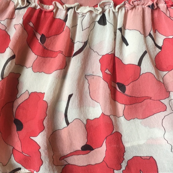 Anthropologie Playful Poppy Silk dress - Picture 3 of 5